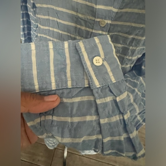 J McLaughlin size Large cotton button down top - Picture 7 of 10